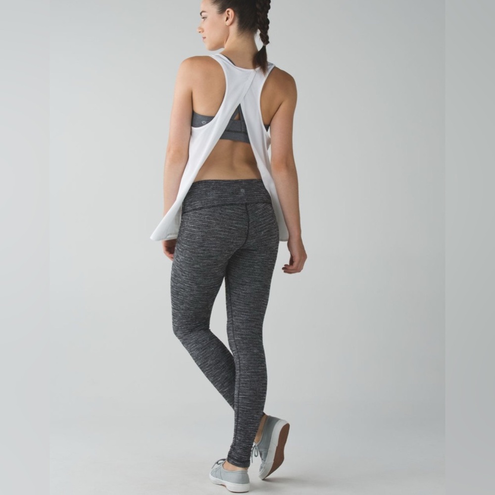Lululemon Wunder Under Pant III - Coco Pique Black White